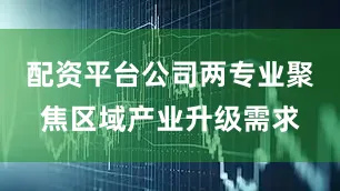 配资平台公司两专业聚焦区域产业升级需求