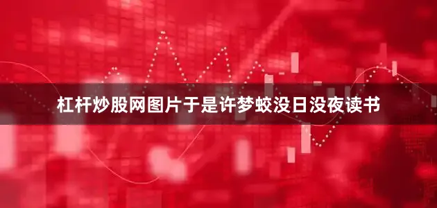 杠杆炒股网图片于是许梦蛟没日没夜读书